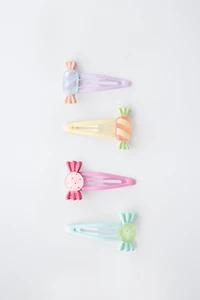 PACK OF FOUR CANDY HAIR CLIPS