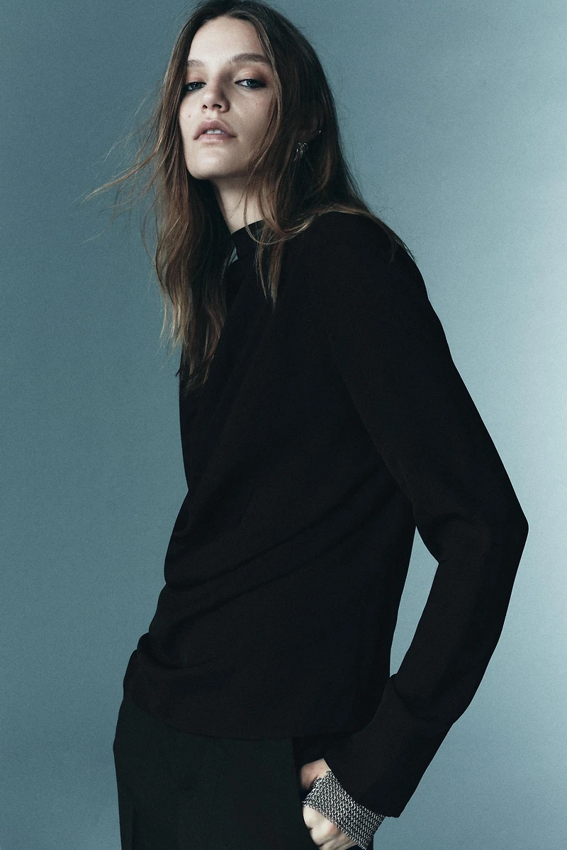 BLOUSE DRAPÉE ÉDITION LIMITÉE