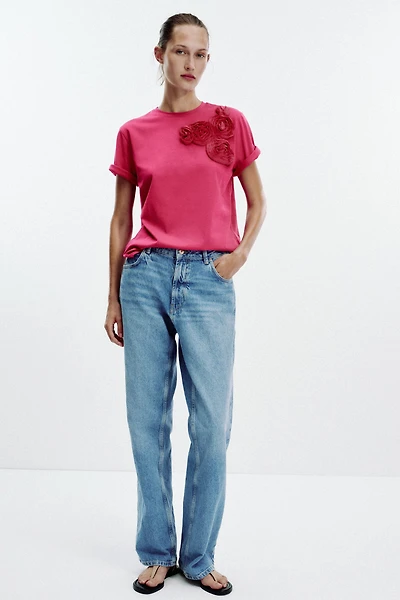 FLORAL VOLUME T-SHIRT
