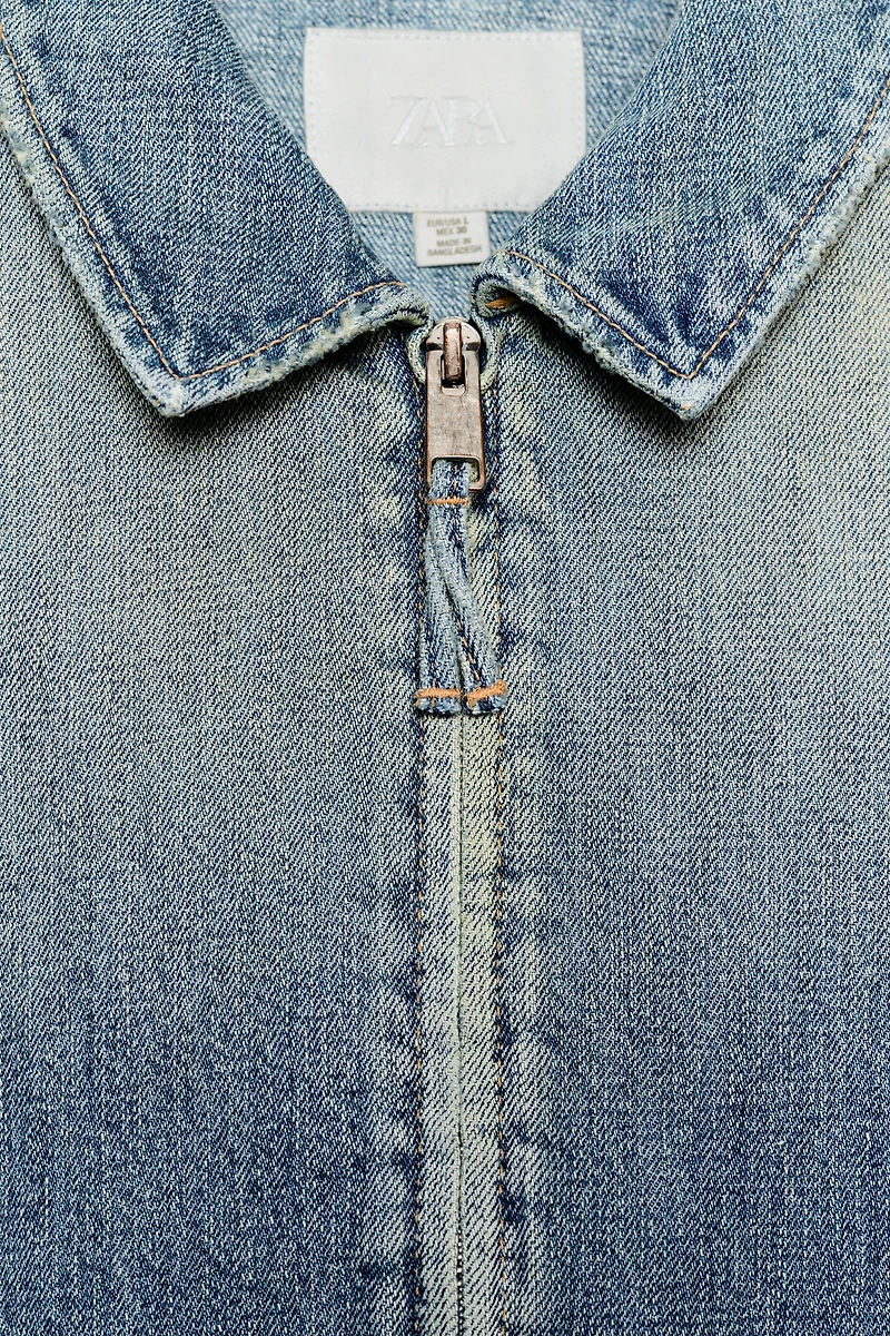 TRF ZIP-UP DENIM JACKET