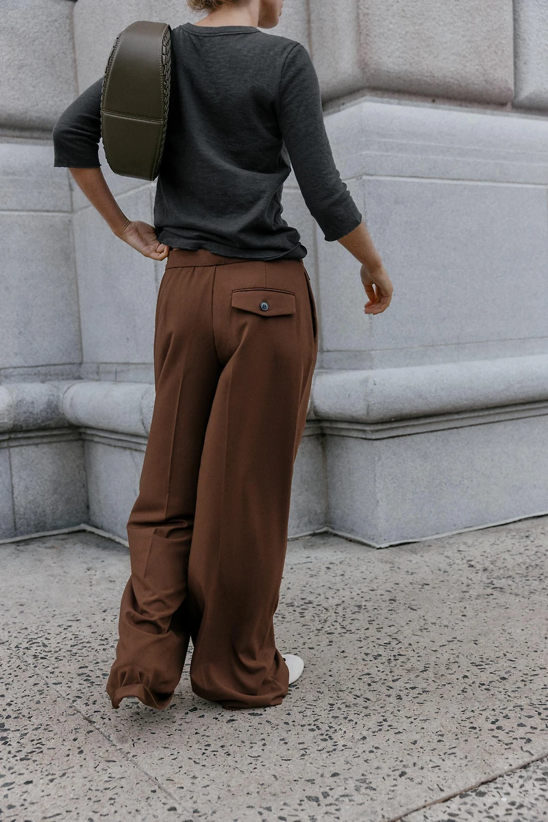 PANTALON LARGE PINCES