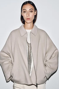 ZW COLLECTION WOOL JACKET WITH ZIP