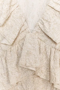 TOP JACQUARD FIL MÉTALLISÉ