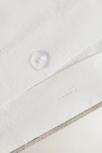 ENSEMBLE HOUSSE DE COUETTE ET TAIES D'OREILLER CHANVRE