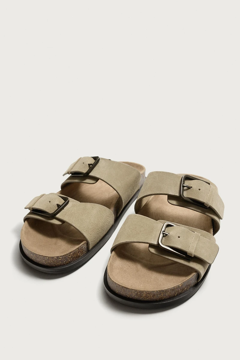 STRAPPY LEATHER SANDALS
