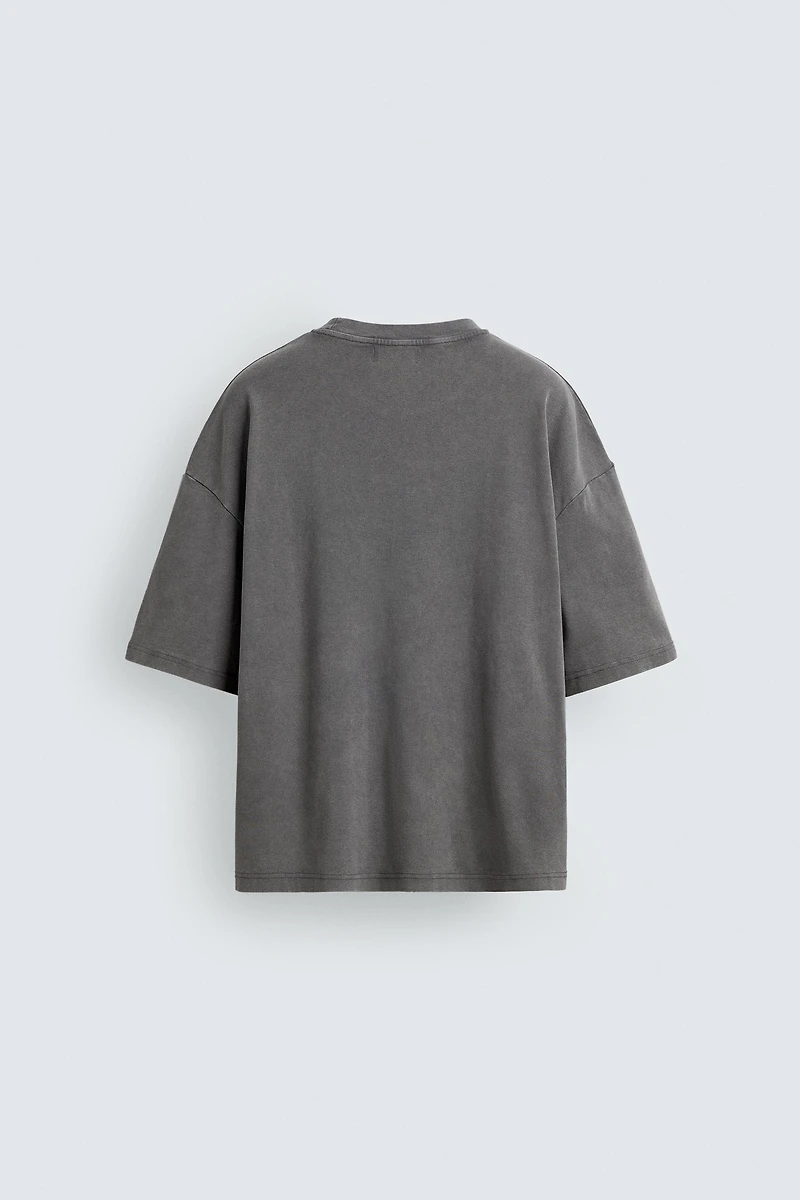 BOXY FIT TEXTURED SWEATSHIRT