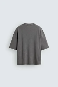 BOXY FIT TEXTURED SWEATSHIRT