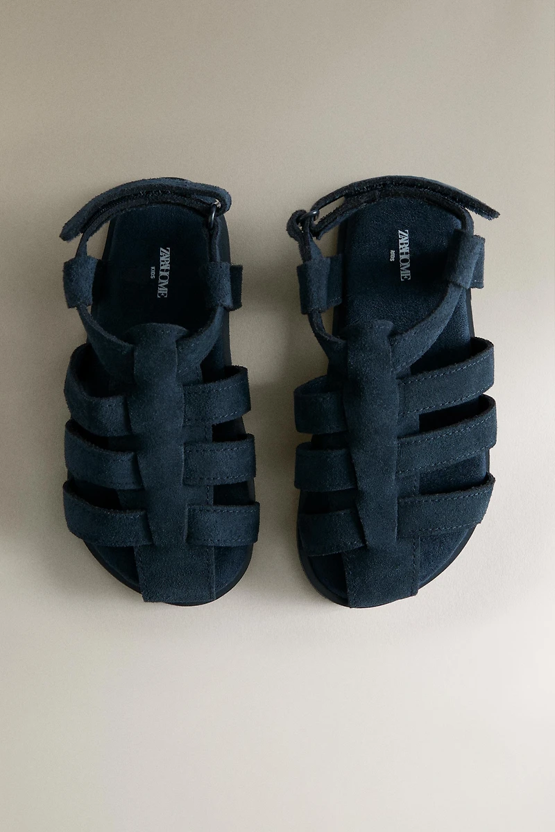 SANDALES EN CUIR POUR ENFANTS