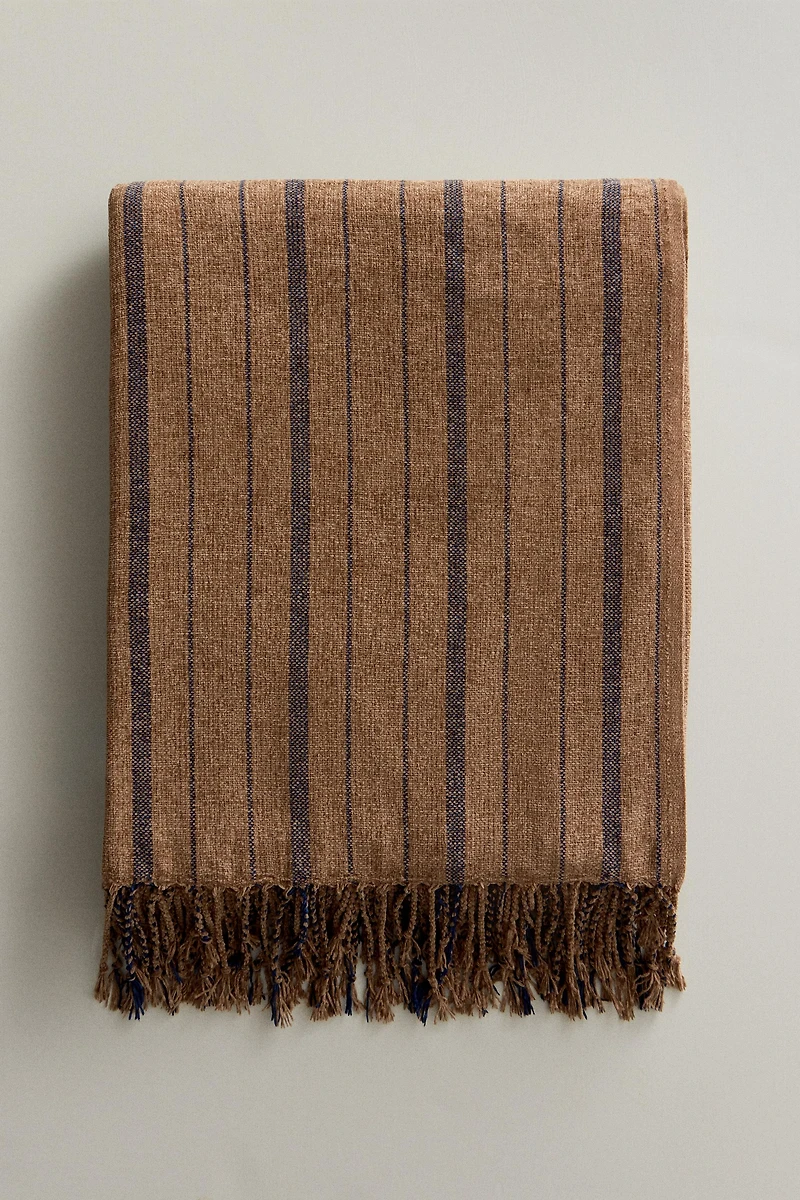 STRIPED CHENILLE BLANKET
