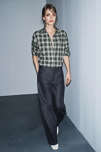 OVERSIZED PLAID ZW COLLECTION SHIRT