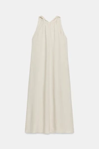 VOLUMINOUS RUSTIC MIDI DRESS