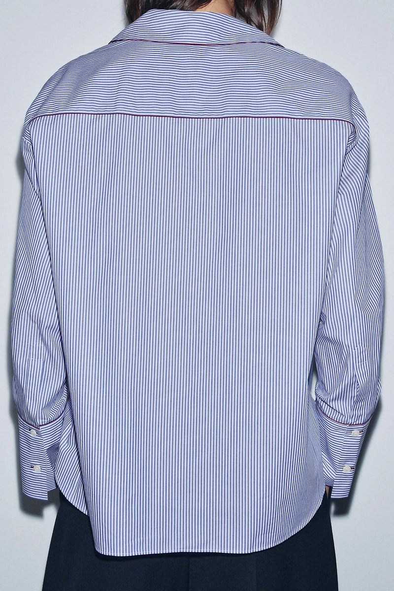 ZW COLLECTION CONTRAST TRIM SHIRT