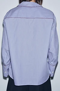 ZW COLLECTION CONTRAST TRIM SHIRT