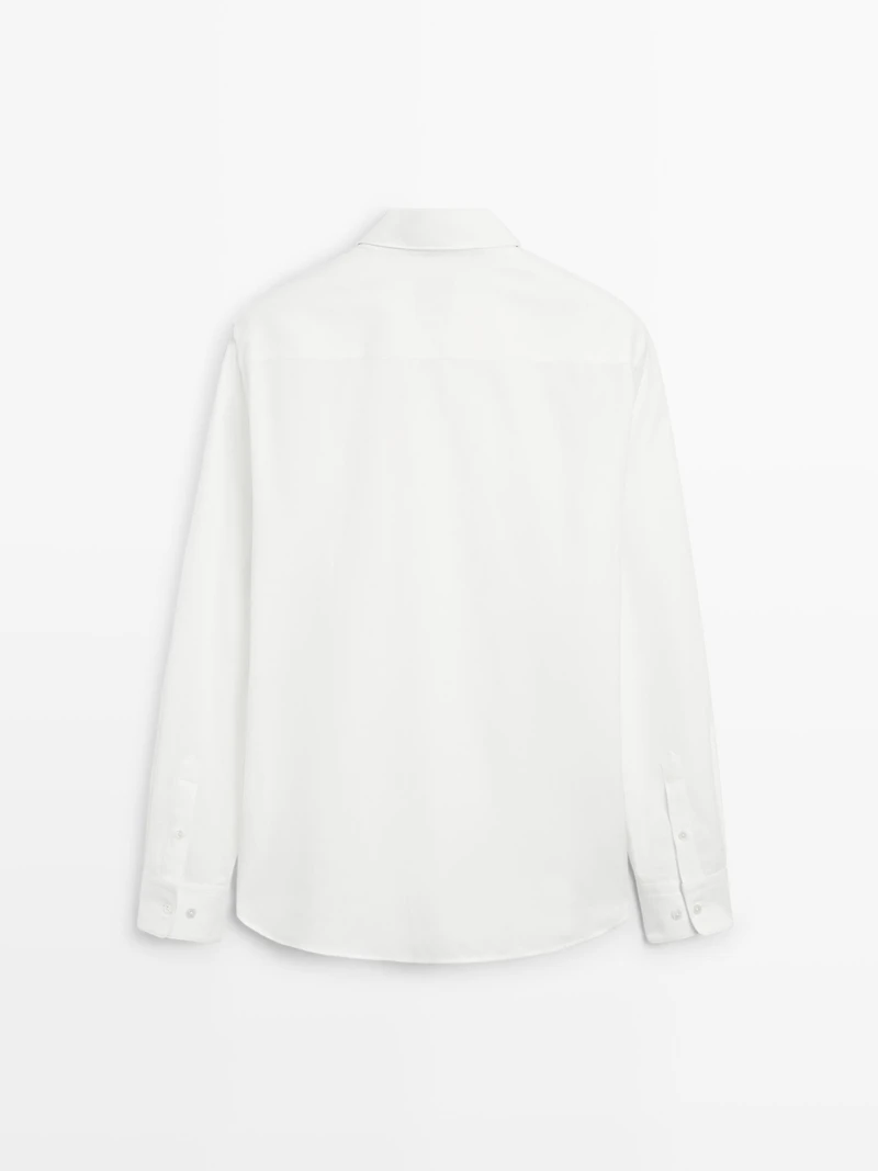 Regular fit cotton blend shirt - LIMITED