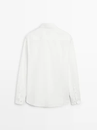 Regular fit cotton blend shirt - LIMITED