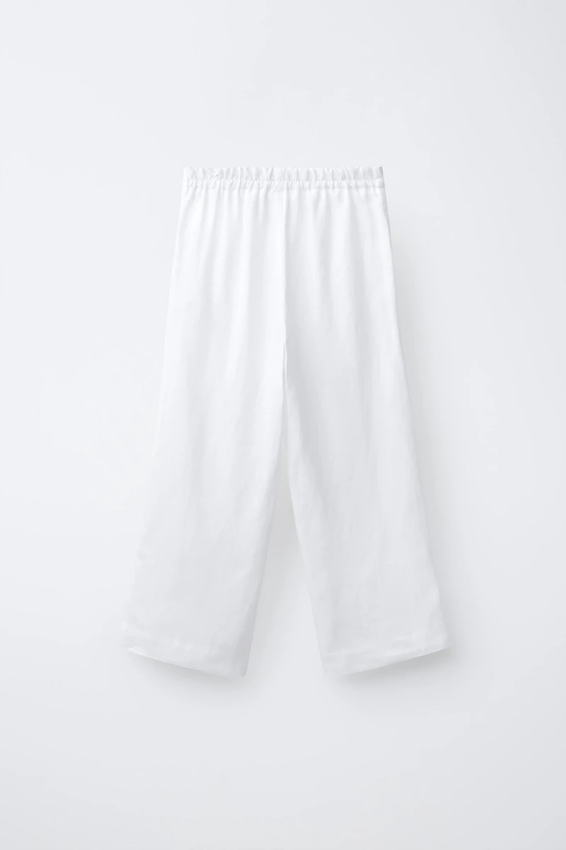100% LINEN STRAIGHT PANTS