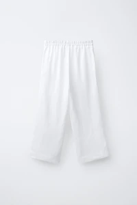 100% LINEN STRAIGHT PANTS