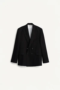 LINEN - LYOCELL DOUBLE BREASTED SUIT JACKET