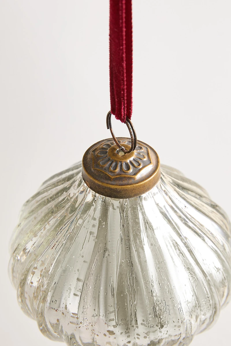 STRIPED DIAMOND CHRISTMAS TREE ORNAMENT