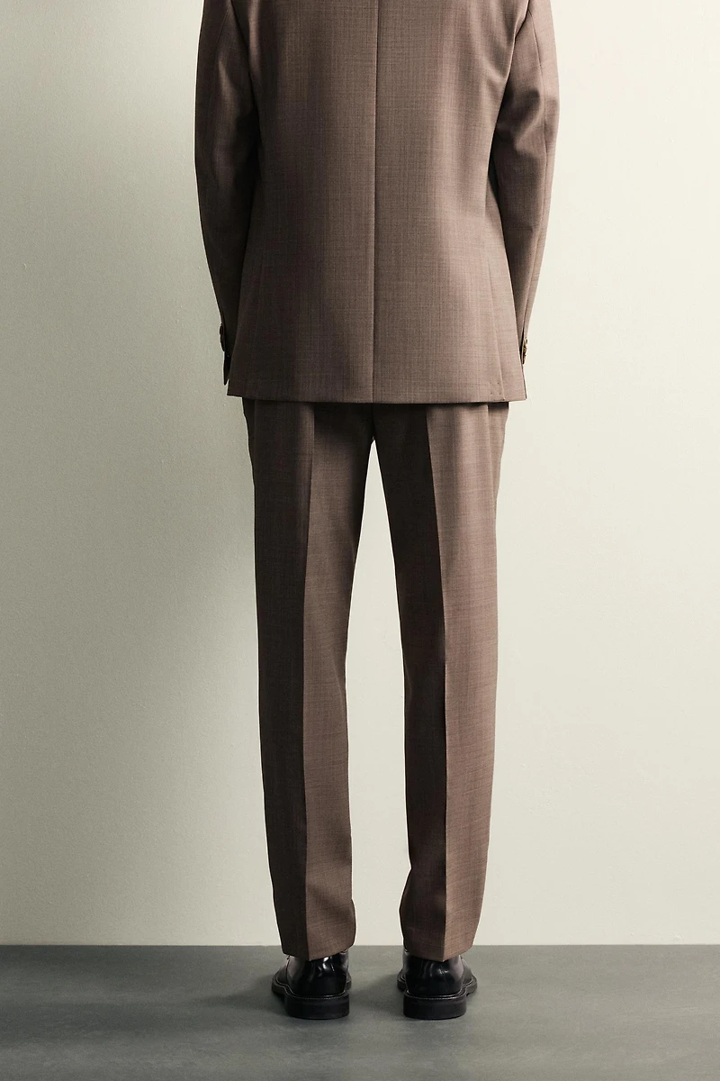 PANTALON DE COSTUME STRUCTURÉ AVEC LAINE