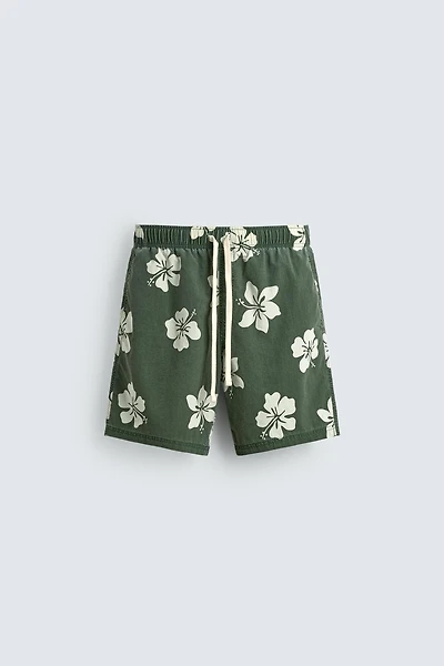 HIBISCUS PRINT BOARD SHORTS