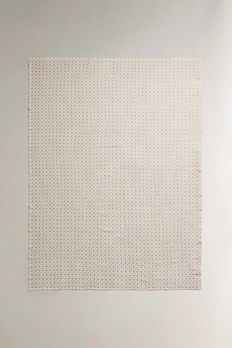 TEXTURED CHECK BLANKET