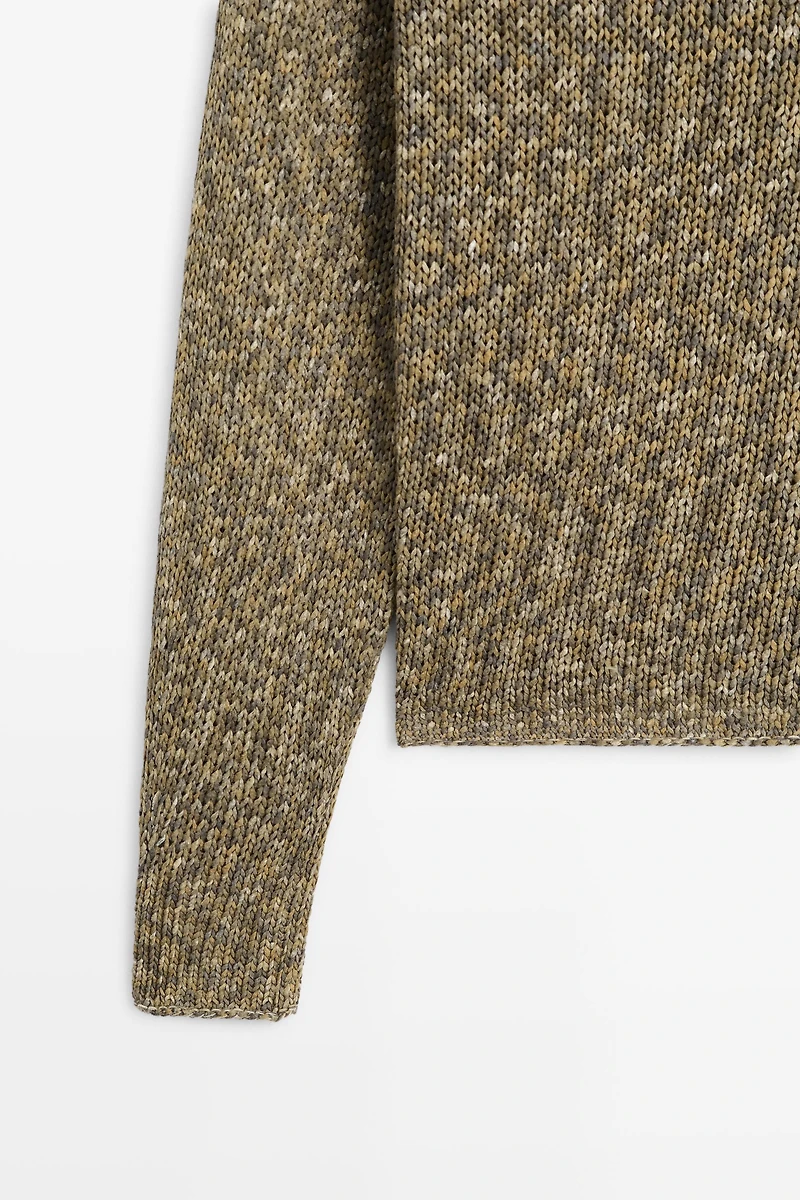 Cotton boat neck sweater