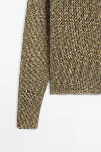 Cotton boat neck sweater