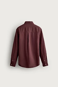 LINEN COTTON BLEND SHIRT