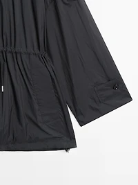 Technical fabric parka