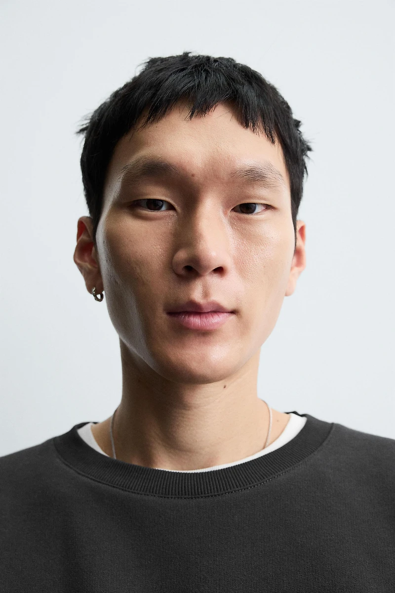 PRINTED TEXT SWEATSHIRT