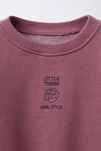 EMBROIDERED SWEATSHIRT