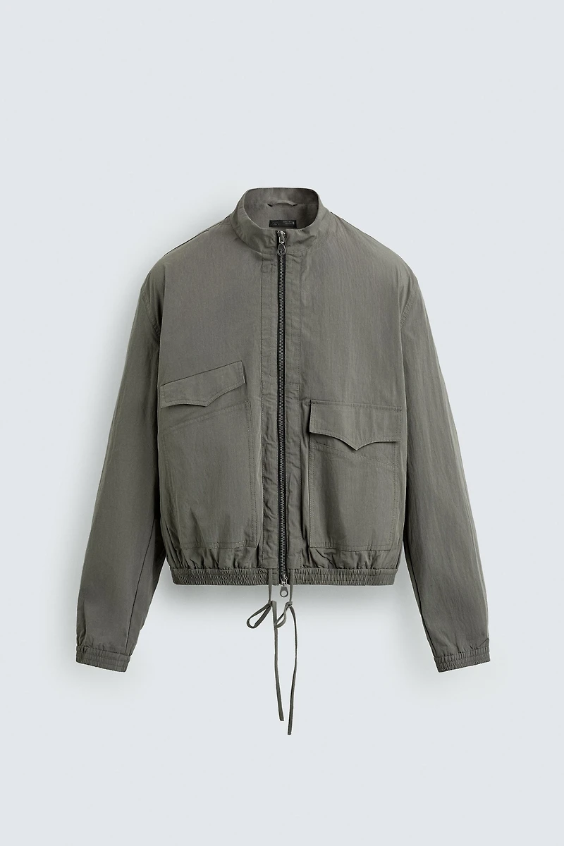 CROPPED FIT TECHNICAL JACKET