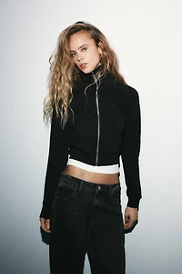 TRF LOW RISE WIDE LEG JEANS