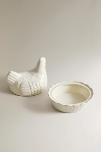 CERAMIC HEN JAR
