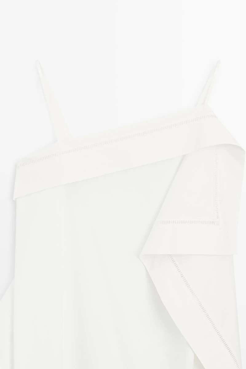 Asymmetric ruffle midi dress - STUDIO