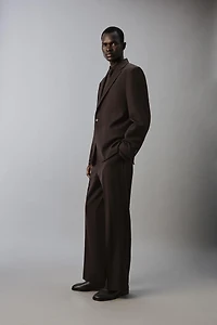 PANTALON DE COSTUME FLARE FIT AVEC LAINE