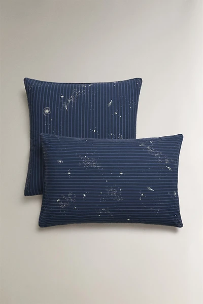 KIDS' SPACE STRIPE PILLOWCASE