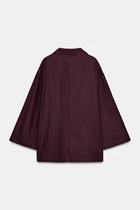 LINEN BLEND DOUBLE BREASTED BLAZER