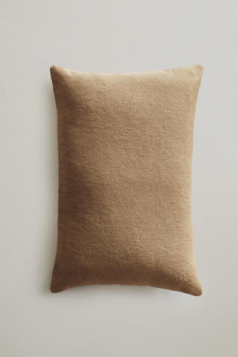 WASHED LINEN THROW PILLOW COVER