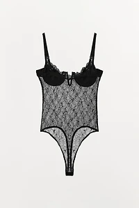 COMBINATION LACE BODYSUIT