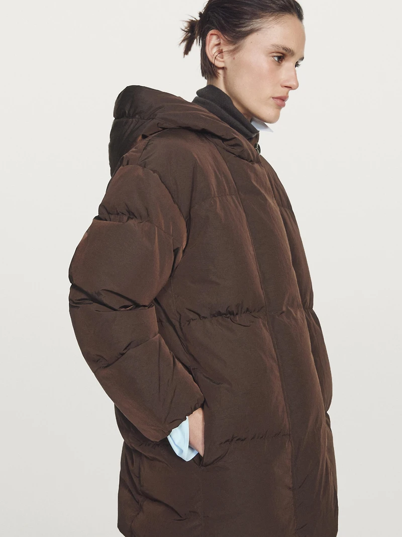 Veste matelassée à capuche déperlante