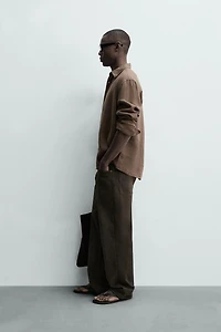 100% LINEN REGULAR FIT SHIRT
