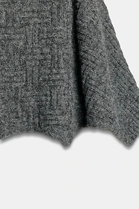 ASYMMETRIC TEXTURED KNIT JUMPER