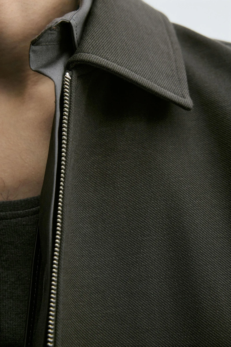 TEXTURED TWILL JACKET