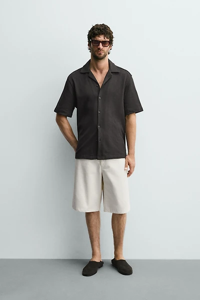 TEXTURED REGULAR FIT SHIRT