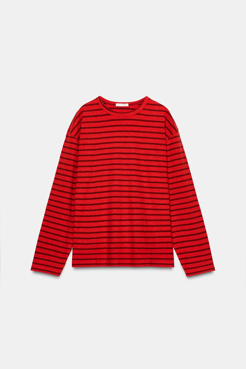LONG SLEEVE STRIPED T-SHIRT