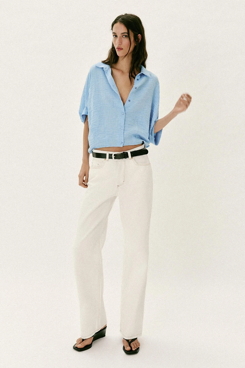SHORT SLEEVE BALLOON SHIRT