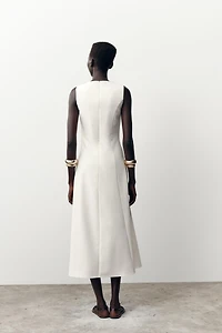 MIDI BELTED DRESS
