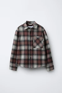 PLAID POCKET OVERSHIRT